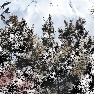 Mt. Fuji cahaya iPhone5s / iPhone5c / iPhone5 Wallpaper