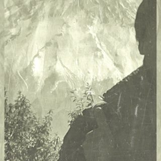 Gunung hitam dan putih iPhone5s / iPhone5c / iPhone5 Wallpaper