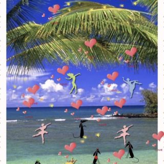 Tarian tropis iPhone5s / iPhone5c / iPhone5 Wallpaper