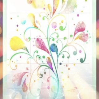 Bunga berwarna iPhone5s / iPhone5c / iPhone5 Wallpaper
