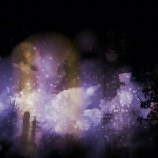 Pemandangan malam fantastis iPhone5s / iPhone5c / iPhone5 Wallpaper