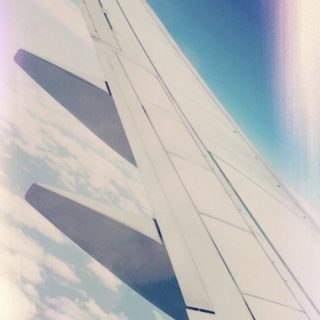 Sayap pesawat terbang iPhone5s / iPhone5c / iPhone5 Wallpaper