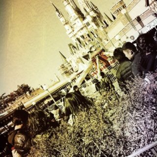 Disneyland Kastil iPhone5s / iPhone5c / iPhone5 Wallpaper