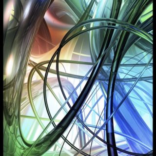 Spiral berwarna iPhone5s / iPhone5c / iPhone5 Wallpaper
