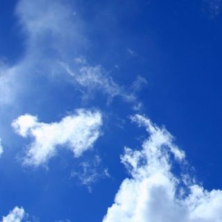 pemandangan biru langit awan iPhone5s / iPhone5c / iPhone5 Wallpaper