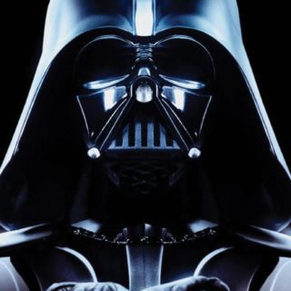 Karakter Darth Vader hitam iPhone5s / iPhone5c / iPhone5 Wallpaper