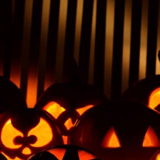 Halloween oranye hitam iPhone5s / iPhone5c / iPhone5 Wallpaper