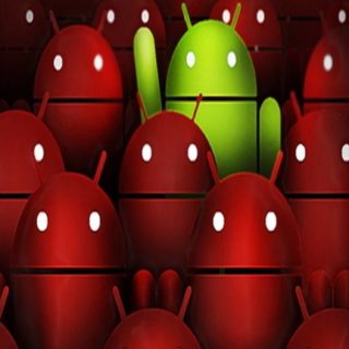 logo Android hijau merah iPhone5s / iPhone5c / iPhone5 Wallpaper