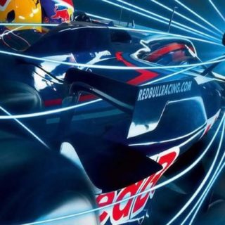 Kendaraan F1 Hitam Biru iPhone5s / iPhone5c / iPhone5 Wallpaper