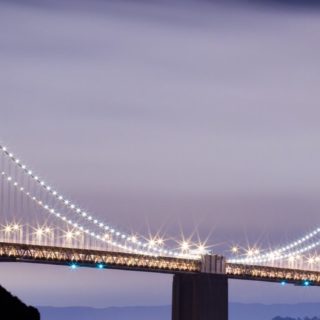 cahaya lanskap Jembatan iPhone5s / iPhone5c / iPhone5 Wallpaper