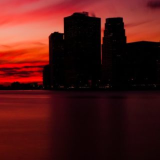 pemandangan merah hitam iPhone5s / iPhone5c / iPhone5 Wallpaper