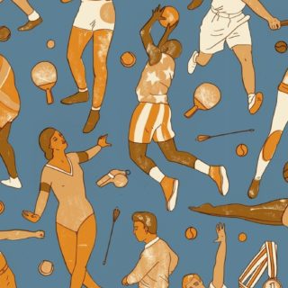 Olahraga pola karakter iPhone5s / iPhone5c / iPhone5 Wallpaper