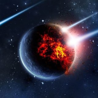 ruang meteorit iPhone5s / iPhone5c / iPhone5 Wallpaper