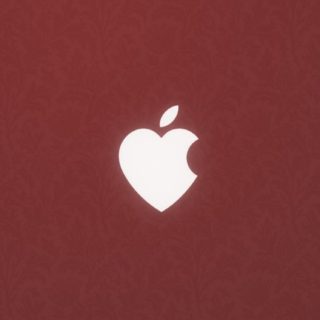 merah apel Jantung iPhone5s / iPhone5c / iPhone5 Wallpaper
