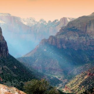 lanskap gunung berbatu iPhone5s / iPhone5c / iPhone5 Wallpaper