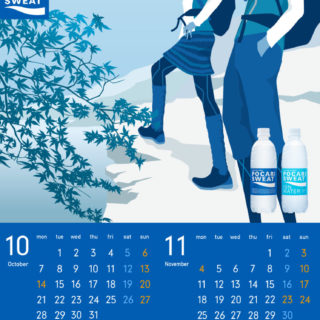 Kalender logo biru iPhone5s / iPhone5c / iPhone5 Wallpaper
