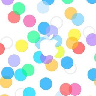 Apel pola putih iPhone5s / iPhone5c / iPhone5 Wallpaper