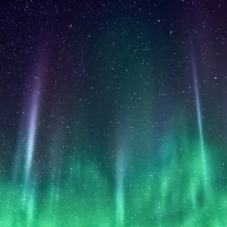 Aurora pemandangan hijau iPhone5s / iPhone5c / iPhone5 Wallpaper