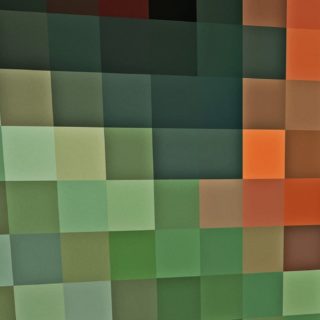Pola hijau oranye iPhone5s / iPhone5c / iPhone5 Wallpaper