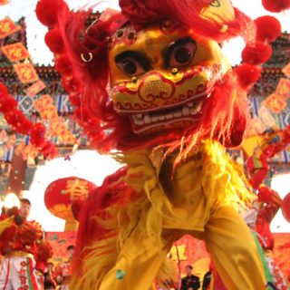 barongsai Chara iPhone5s / iPhone5c / iPhone5 Wallpaper