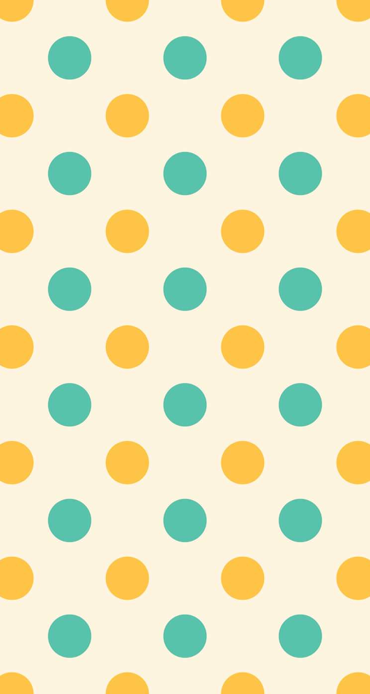 polka dot kuning hijau wallpaper sc iPhoneSE 5s