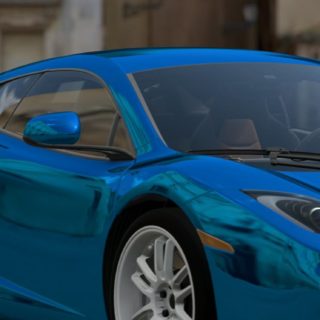 Kendaraan mobil biru keren iPhone5s / iPhone5c / iPhone5 Wallpaper