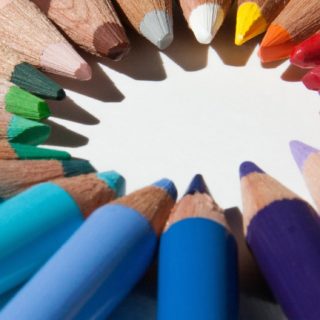 pensil berwarna-warni lucu iPhone5s / iPhone5c / iPhone5 Wallpaper