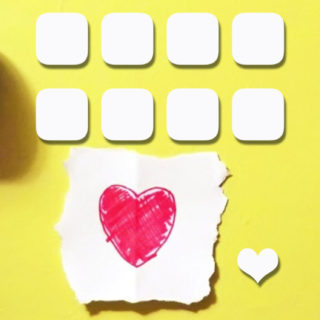 Perempuan untuk lucu rak Jantung kuning iPhone5s / iPhone5c / iPhone5 Wallpaper