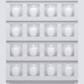 rak apel abu sederhana iPhone5s / iPhone5c / iPhone5 Wallpaper