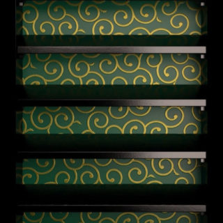 rak arabesque hitam hijau iPhone5s / iPhone5c / iPhone5 Wallpaper
