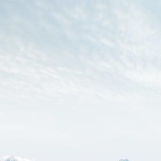 lanskap gunung putih salju iPhone5s / iPhone5c / iPhone5 Wallpaper