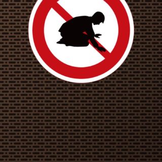 Illustrations were kneeling on the ground iPhone5s / iPhone5c / iPhone5 Wallpaper