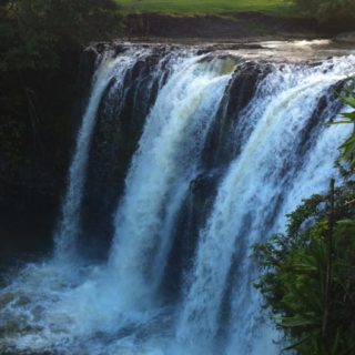 pemandangan waterfall park iPhone5s / iPhone5c / iPhone5 Wallpaper