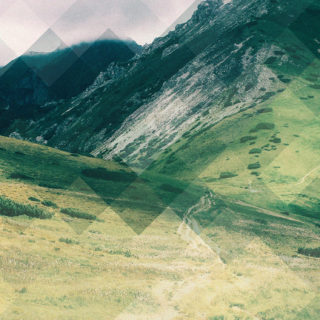 pemandangan mountain hijau iPhone5s / iPhone5c / iPhone5 Wallpaper