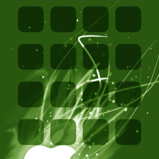 Apple logo rak Keren hijau iPhone5s / iPhone5c / iPhone5 Wallpaper
