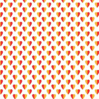 Pola Jantung merah oranye wanita-ramah putih iPhone5s / iPhone5c / iPhone5 Wallpaper