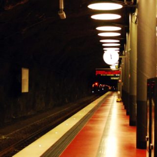 stasiun kereta bawah tanah lanskap iPhone5s / iPhone5c / iPhone5 Wallpaper