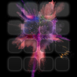 iOS9 hitam ledakan warna-warni rak keren iPhone5s / iPhone5c / iPhone5 Wallpaper