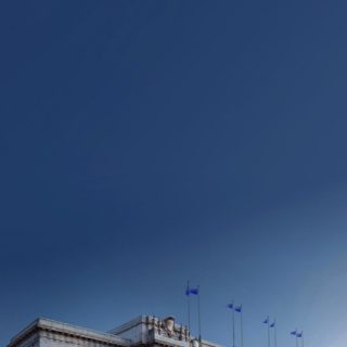 Bangunan lanskap biru iPhone5s / iPhone5c / iPhone5 Wallpaper