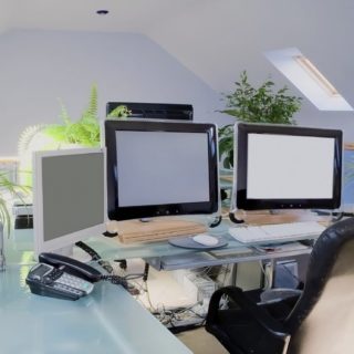 Meja PC Putih iPhone5s / iPhone5c / iPhone5 Wallpaper