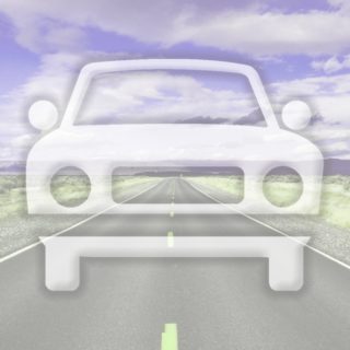 jalan mobil lanskap Ungu iPhone5s / iPhone5c / iPhone5 Wallpaper