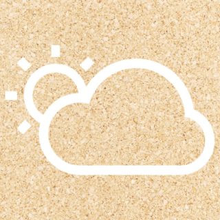 Sun awan Cuaca Jeruk iPhone5s / iPhone5c / iPhone5 Wallpaper