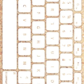 Keyboard putih kekuningan iPhone5s / iPhone5c / iPhone5 Wallpaper