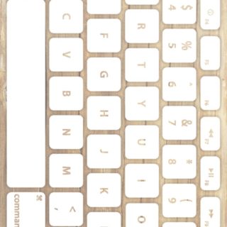 Keyboard tekstur kayu putih kekuningan iPhone5s / iPhone5c / iPhone5 Wallpaper
