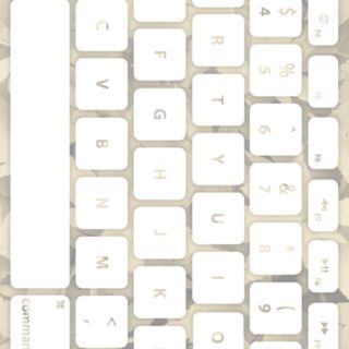 Keyboard daun putih kekuningan iPhone5s / iPhone5c / iPhone5 Wallpaper