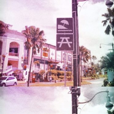 Waikiki Pemandangan kota iPhone6s / iPhone6 Wallpaper