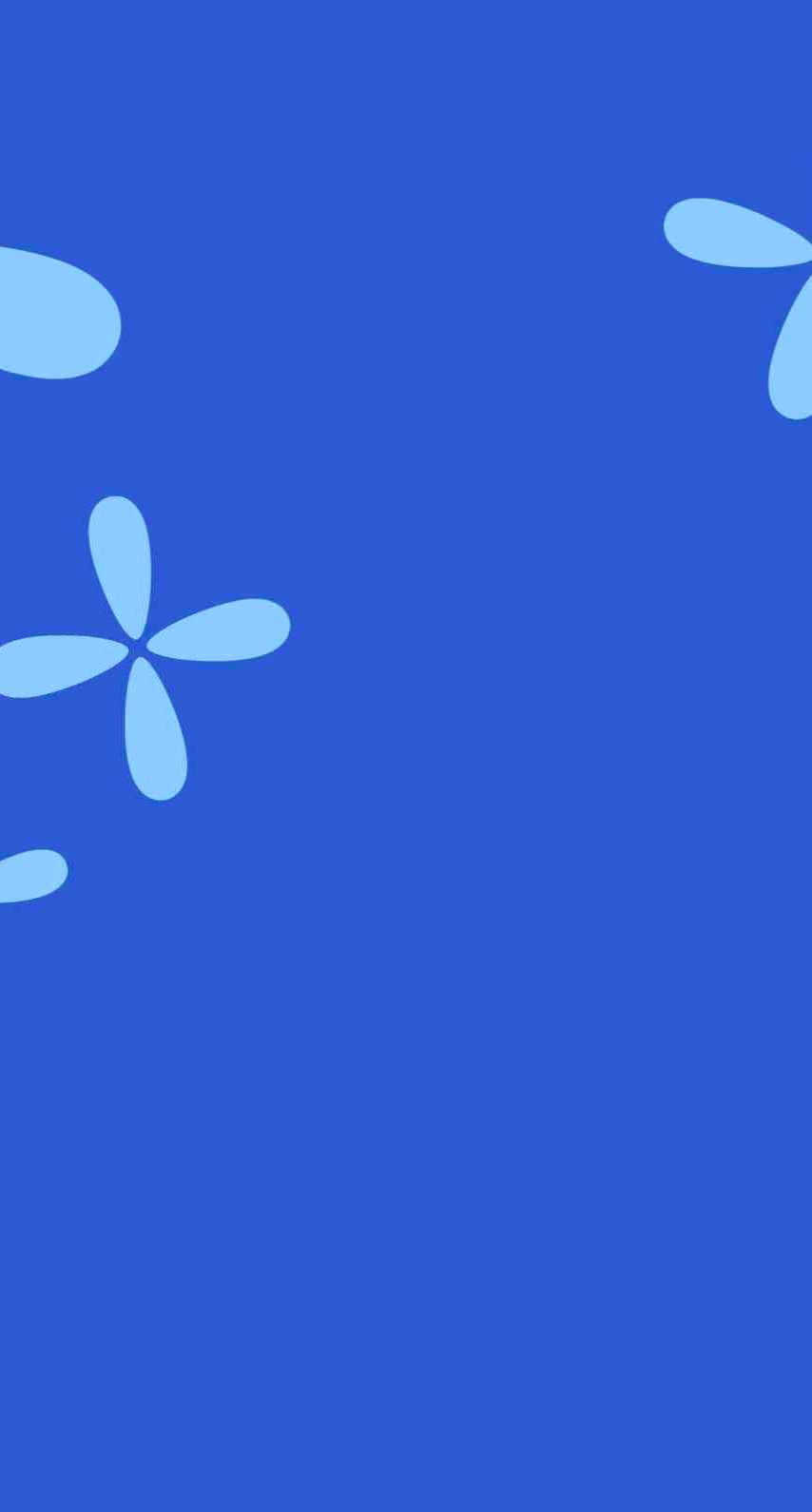 Ilustrasi bunga biru | wallpaper.sc iPhone6s