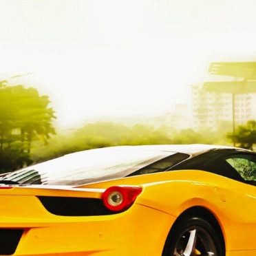 Kendaraan mobil keren kuning iPhone6s / iPhone6 Wallpaper
