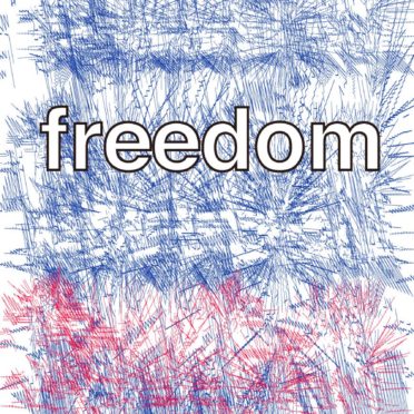 Illustrations freedom biru Keren iPhone6s / iPhone6 Wallpaper