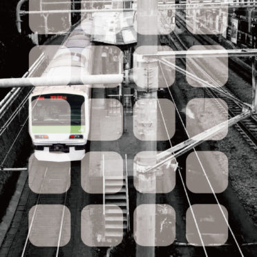 pemandangan Station train rak iPhone6s / iPhone6 Wallpaper